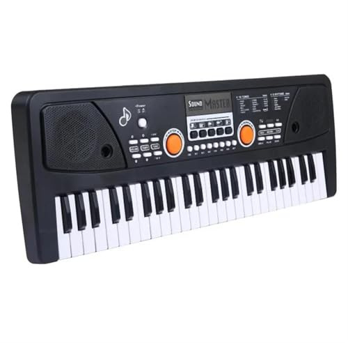 Mikrofon 49 Tasten ABS-Material USB-E-Piano Musik Elektronische Tastatur 16 Töne 8 Rhythmen 6 Demo-Songs Musik