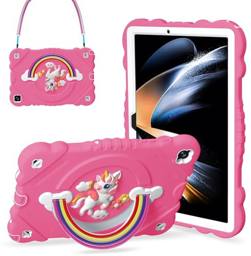 XZC Funda para Samsung Galaxy Tab A9+/A9 Plus de 11 pulgadas 2023 (SM-X210/X216/X218), funda protectora resistente a prueba de golpes con soporte/correa para el hombro para niños, niñas y mujeres