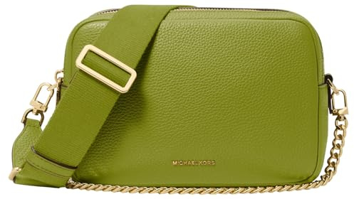 Michael Kors Bryant Medium Double Zip Chain Camera Crossbody Bag, Meadow Green, One Size