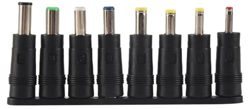 Uxsjakjsd Universal 1 set = 8pcs / set 5pin Jack Plugs DC for Laptop AC Power Adapter Tips Connectors for Computer Notebook