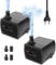 mizikuu 2 Pezzi Pompa Acquario, 5W Mini Pompa Dell'Acqua 350L/H Fontanella per Gatti Super Silenziosa Pompa Sommersa 2 ugelli Cavo Di Alimentazione Da 1,5 m