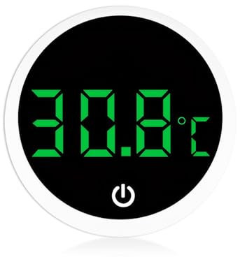Aquarium Thermometer Klebethermometer Digital Mini Thermometer Kleben Aquarienthermometer Aquarium Zubehör Mini Marine Temperatursensor für Süßwasser-Meeresaquarien(℃)