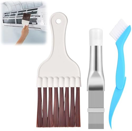 3 piezas peine de láminas secador, peine condensador, peine condensador, secador de cepillo de limpieza, cepillo de limpieza de láminas de aire acondicionado, cepillo de limpieza de condensador, peine