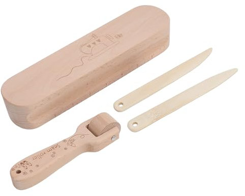 4PCS Beechwood Naht Roller & Point Turner, Schneiderklapper, Nähwerkzeug Zum Abflachen von Stoffen und Punktpressen, Mehrzweck -Holzwerkzeuge Zum Nähen, Quilten, Bügeln