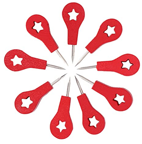DriKou Red Push Pins, Arrow Map Shape Thumb Tack Fixing Accessories School Stationery for Cork Board Bulletin Wall Craft Office Home Supplies 40Pcs