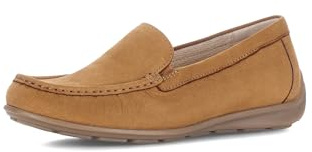 Gabor Damen Mokassins, Frauen Slipper, Mokassins,elegant,einlege-Sohle,geschlossen,Gold,Holly-Jolly,Navy,Nappa-Leder,Oliv,Castagno,43 EU / 9 UK