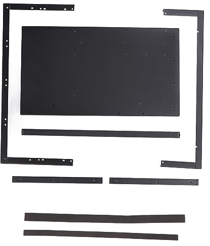 SUNGOOYUE Open-Frame-Chassis für Mining-Rigs, Schwarzes SPCC-Gehäuse, 6-8 GPU-Unterstützung, ATX/M-ATX-kompatibel, für MK500Pro-Modell, mit SSD/HDD-Halterungen