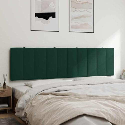 Frdhee Bettkopfteil Wandpaneel Kopfteil Kopfteilbezug,Kopfteil Kissen Dunkelgrün 180 cm Samt,Für Schlafzimmer Wohnzimmer Bett,Einfach Zu Montieren