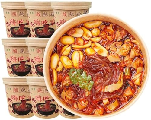 Hot and Sour Noodles, Instant Rice Noodles Soup, Pasta (12 barrels)