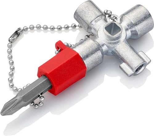 KNIPEX Schaltschrankschlüssel der Standard Schaltschrankschlüssel 44 mm, 00 11 02