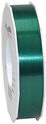 C.E. PATTBERG Geschenkband tannengrün, 91 Meter Ringelband 25 mm zum Basteln, Dekorieren & Verpacken von Geschenken zu jedem Anlass