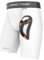 Shock Doctor Youth 225 Ultra Compression Short with Carbon Flex Cup (White, Large)