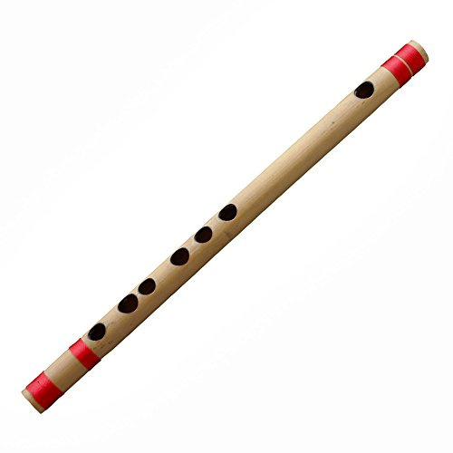 Débutants ou professionnel en bambou transversale flûte Bansuri indienne (B Tune) bois Musical Instrument 25 CM