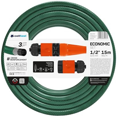 Cellfast Sprengeranlagen ECONOMIC 15m, 1/2”, 10-101