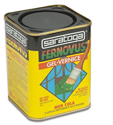 SARATOGA Vernice Gel Antiruggine Pronta All'Uso Senza Bisogno Di Trattamenti Preliminari, Latta Da 750 Ml Marroneo Micaceo