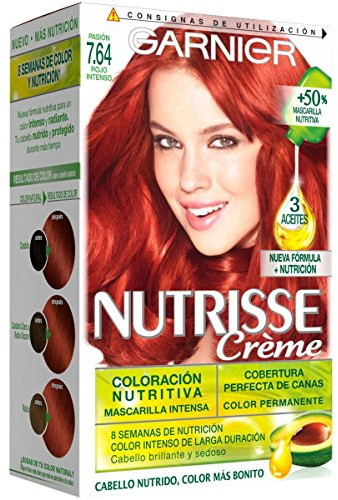 L'Oreal Paris Coloración Permanente, Tono 7.64 Rojo Intenso - 1 Coloración Permanente