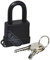 ABUS 541926 – 70/35 _ negro _ ka6302 Vorhängeschloss aus Messing mit Vinylbeschichtung Schwarz 35 mm mit identischen Schlüsseln