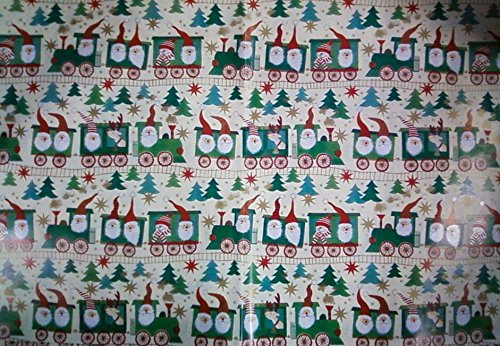 Geschenkpapier Weihnachten Zug 20 Bögen 70cm x 50cm