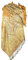 Achillea Luxuriöser, doppellagiger Jacquard-Pashmina-Schal mit großem Paisley-Muster - Braun -
