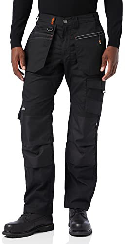 Scruffs Ripstop Trade Black Work Trousers, Black, 36 Short