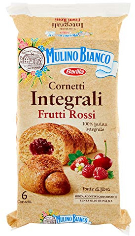 Mulino Bianco Cornetti Integrali frutti rossi Kuchen roten Früchte Vollkorn