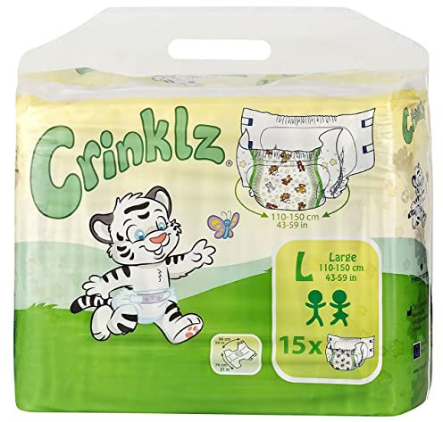 Crinklz Windeln mit lustigem Motiv - Large - 15 Stück