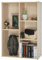 Iris Ohyama Bücherregal, 5 Etagen, 60cm breit, Hellbraun, Vielseitig, Modular, Offenes Regal, Für Wohnzimmer, Büro, Schlafzimmer, Platzsparend, Bücher, CD, Dekor, Einfacher Aufbau, CX-23C