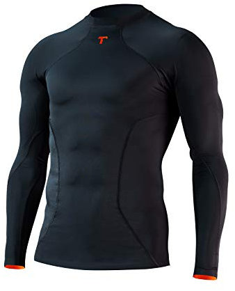 T1TAN Anti Abrasion Shirt 2.0 - Unterhemd für Muskelstimulation und minimiertem Abrieb für Torwart, Fußball, Basketball, Handball | XXS
