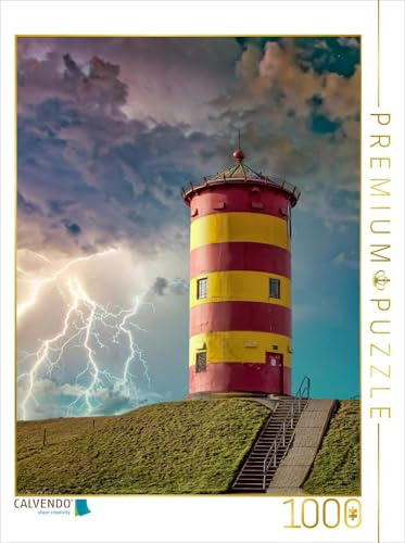 CALVENDO Puzzle Leuchtturm Pilsum, Deutschland | 1000 Teile Lege-Größe 48 x 64 cm Foto-Puzzle für glückliche Stunden