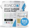 Resincoat High Build Epoxy Garage Floor Paint, Two-Part Epoxy Coating, High Gloss Finish, Solvent Free Formula, Tough & Durable Concrete Floor Paint, Made in the UK, Jet Black, 5kg
