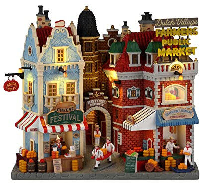 Lemax 25868 Caddington Village Facade: Dutch Cheese Festival & Farmers Market