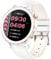 findtime Smartwatch Telefonieren mit Lautsprecher,Fitnessuhr Damen Weiß Rund,Sportuhren Pulsuhr mit Blutdruck Schlafmonitor Schrittzähler Musikplayer Fitness Tracker für iOS und Android Lederarmband