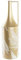 Jarrón DKD Home Decor Dorado Metal Crema Tropical Hoja de Planta (21 x 21 x 71 cm)