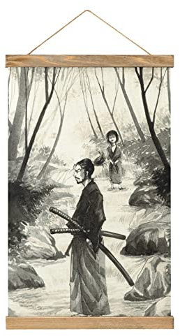 YBEL Magnetische Schnörkeln, Anime-Vagabond-Kleiderbügel, Poster, DIY, Wandstoff, Dekoration, hängende Gemälde, Rahmen-Set, Halter für Wohnzimmer