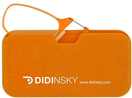 DIDINSKY Moma bügellose Lesebrille ultraleicht 4,8 g Taschenbrille | Bügellose Taschen-Lesebrille, nur 4,8 g, entspiegelt und kratzfest, flexibler Nasensteg, flaches Etui. +1,0 bis +3,0.