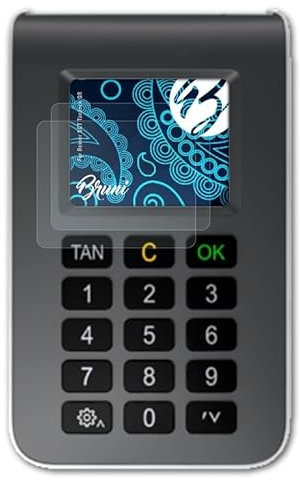 Bruni Schutzfolie kompatibel mit Reiner SCT TanJack QR Folie, glasklare Displayschutzfolie (2X)