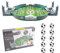 hocadon Mini Football Table Interactive Game, Mini Tabletop Football, 2-Player Party Interactive Soccer Family Game for Kids, Small, 38x18x7cm