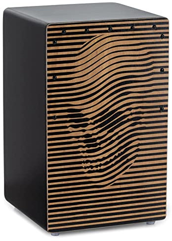 XDrum Design Series Cajon “Skull” - Designer-Cajon mit Kunstdruck - Integrierter Bass Port - Korpus aus HPL (High Pressure Laminate) - Fest installierter Snare-Teppich