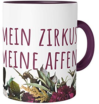 Urban Backwoods Nicht Mein Zirkus Nicht Meine Affen Tasse Mit Spruch Kaffeetasse