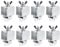 BENLIUDH Butt Welding Clamps, Weld Sheet Metal Welding Clamps Tack Welding Accessories Auto Body Welding Clip, Pack of 8