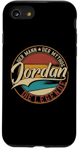 Hülle für iPhone SE (2020) / 7 / 8 Jordan Der Mann der Mythos die Legende Vornamen