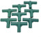 Lot de 8 connecteurs de joint de cadre de serre robuste, diamètre intérieur de 19 mm, plastique robuste, pour cadres de serre solides et stables (3#)
