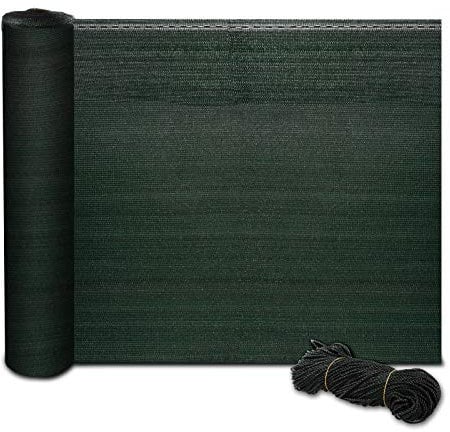 casa pura Zaunblende in Fachhandel-Qualität - grün, 1m x 6m effektiver Sichtschutz, Windschutz, Schattiernetz für Sportplatz, Garten, Maschendrahtzaun - Tennisblende