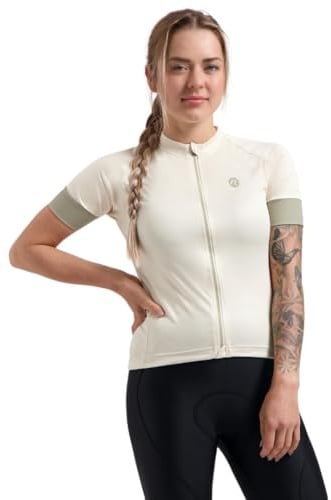 Rogelli Modesta - Radtrikot Kurzarm - Damen | 4 Rückentaschen - Silikongriff - Rundhals - Temperatur 15 - 30 °C