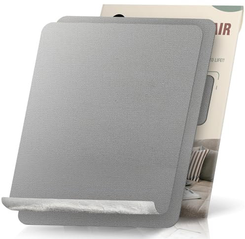 Flicken Selbstklebend Stoff, 23 x 28 cm 2 Stück Leinwand Stoff Selbstklebend, Grau, Wasserdichtes Leinwand Flicken Selbstklebend für Sofa Zelt Möbel Autositz Liege
