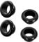 Qrity 4 PCS Rubber Grommet, Electrical Conductor Gasket Ring, Electrical Grommets for Protecting Wires, Plugs and Cables, ID 50mm Mount Dia 60mm