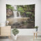 EHOMERY Wandteppich Querformat Tapisserie Dekoration Wasserfall-Naturlandschaft Wandteppich Querformat Wandbehänge Aus Stoff Wohnzimmer Schlafzimmer Wandbehang Dekoration 350x250cm