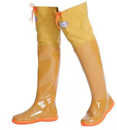 Stivali da Pesca Stivali da Pescatore Alti Fino al Ginocchio da 60 Cm per Uomo, Stivali da Pesca Traspiranti Leggeri E Impermeabili per La Pesca E La Caccia(37 EU)