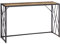 HOMCOM Konsolentisch, Sofatisch mit Stahlbeine, 120 x 35 x 75 cm, industrieller Flurtisch, Beistelltisch, für Kleinen Raum, Eingang, Flur, Wohnzimmer, Schlafzimmer, Braun