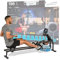 Christopeit Sport Wasser-Rudergerät Garda - Heimtraining mit 10 Liter Wassertank, 37 cm Sitzhöhe, Bluetooth, klappbar